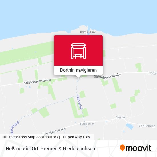 Neßmersiel Ort Karte