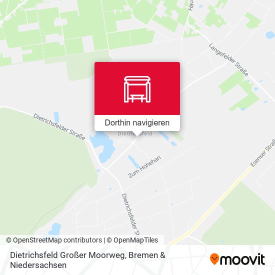 Dietrichsfeld Großer Moorweg Karte