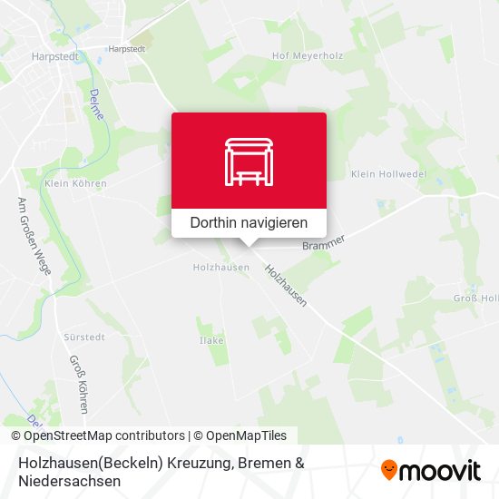 Holzhausen(Beckeln) Kreuzung Karte