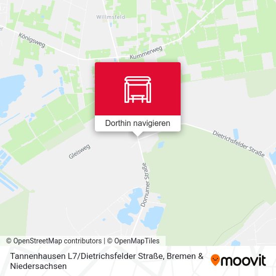 Tannenhausen L7 / Dietrichsfelder Straße Karte