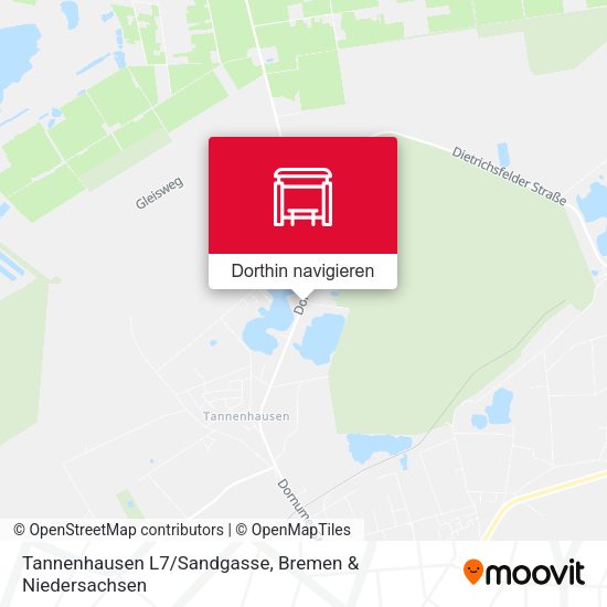 Tannenhausen L7/Sandgasse Karte