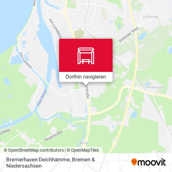 Bremerhaven Deichhämme Karte