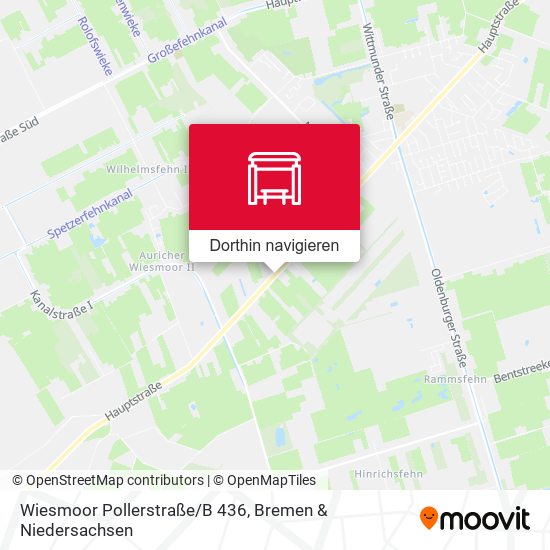 Wiesmoor Pollerstraße/B 436 Karte