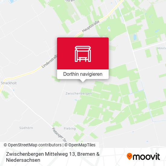 Zwischenbergen Mittelweg 13 Karte