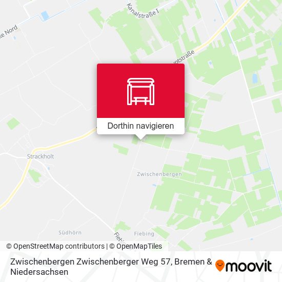 Zwischenbergen Zwischenberger Weg 57 Karte