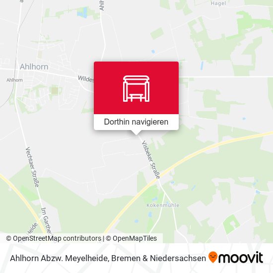 Ahlhorn Abzw. Meyelheide Karte