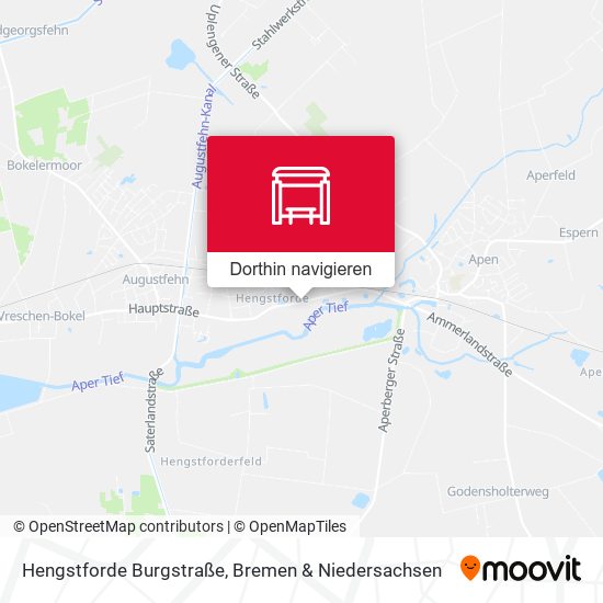 Hengstforde Burgstraße Karte
