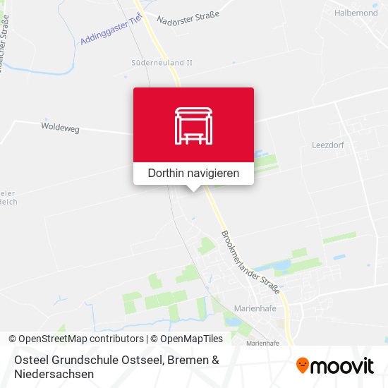 Osteel Grundschule Ostseel Karte