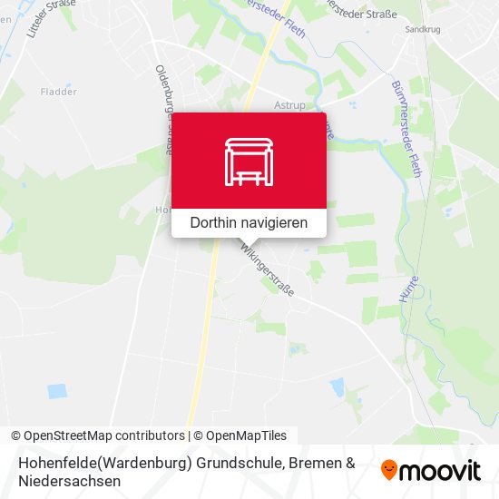 Hohenfelde(Wardenburg) Grundschule Karte