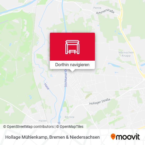 Hollage Mühlenkamp Karte