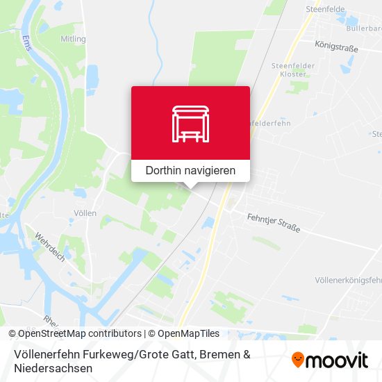 Völlenerfehn Furkeweg / Grote Gatt Karte