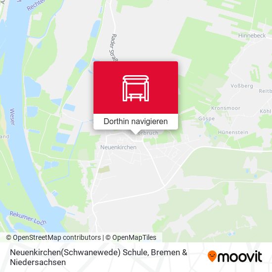 Neuenkirchen(Schwanewede) Schule Karte