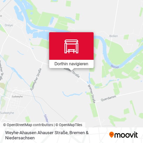 Weyhe-Ahausen Ahauser Straße Karte
