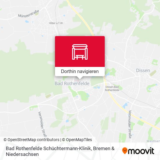 Bad Rothenfelde Schüchtermann-Klinik Karte