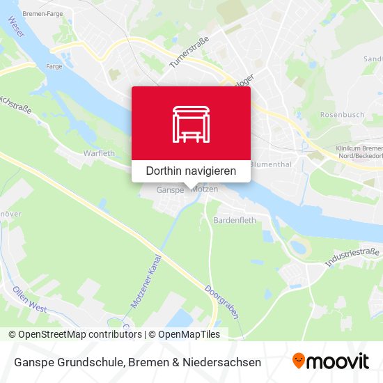 Ganspe Grundschule Karte
