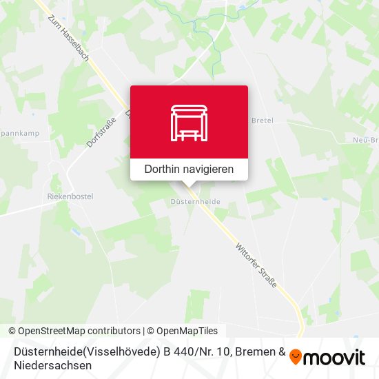 Düsternheide(Visselhövede) B 440 / Nr. 10 Karte