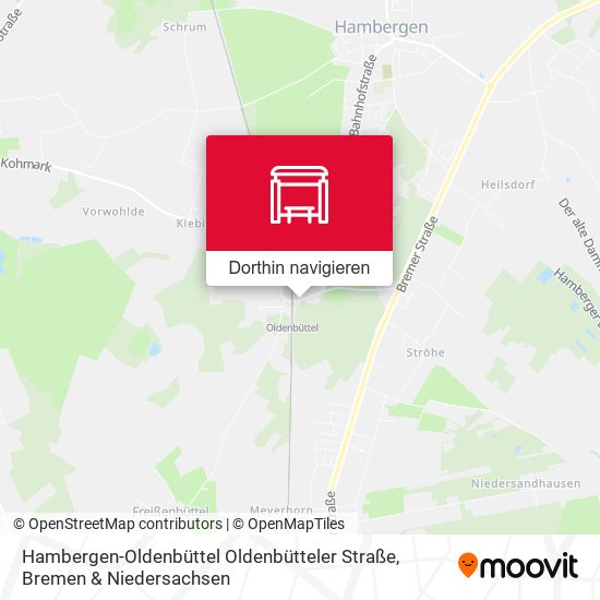 Hambergen-Oldenbüttel Oldenbütteler Straße Karte