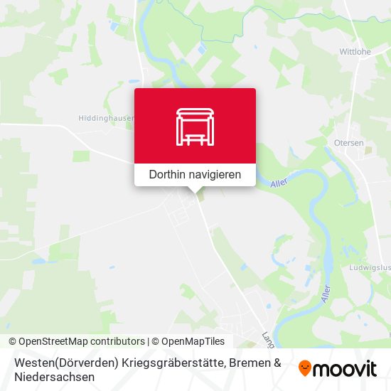 Westen(Dörverden) Kriegsgräberstätte Karte