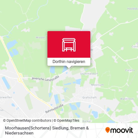 Moorhausen(Schortens) Siedlung Karte