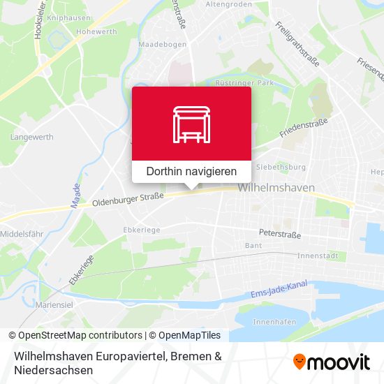 Wilhelmshaven Europaviertel Karte