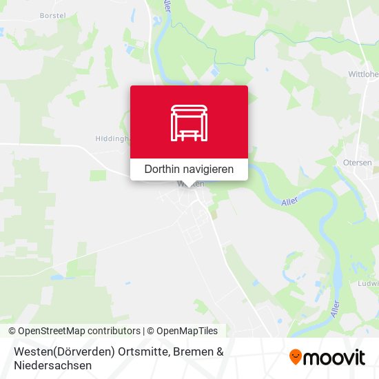 Westen(Dörverden) Ortsmitte Karte
