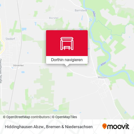 Hiddinghausen Abzw. Karte