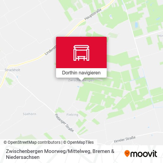 Zwischenbergen Moorweg / Mittelweg Karte