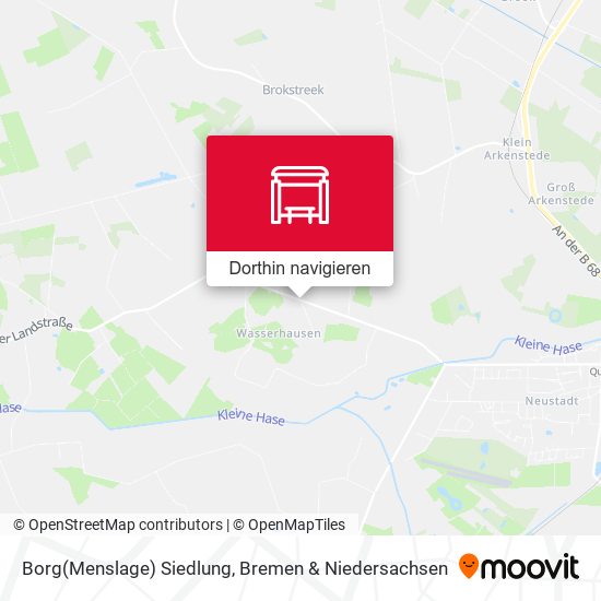 Borg(Menslage) Siedlung Karte