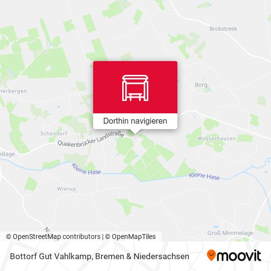 Bottorf Gut Vahlkamp Karte