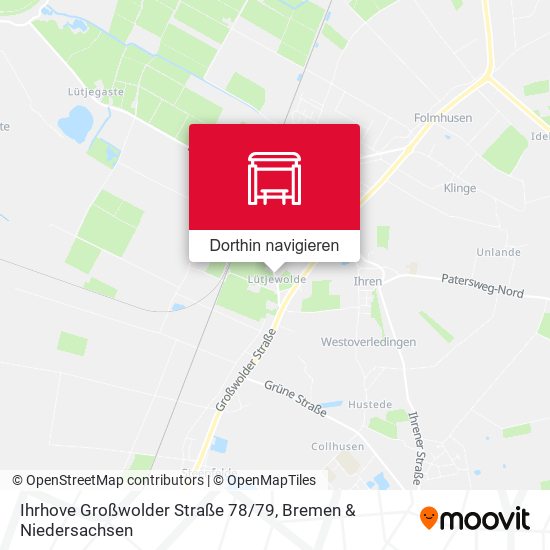 Ihrhove Großwolder Straße 78 / 79 Karte