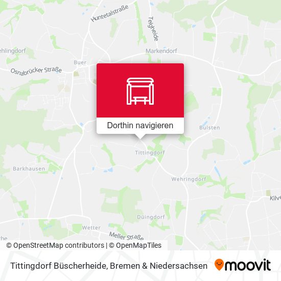 Tittingdorf Büscherheide Karte