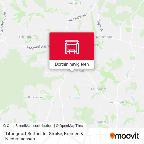 Tittingdorf Suttheider Straße Karte