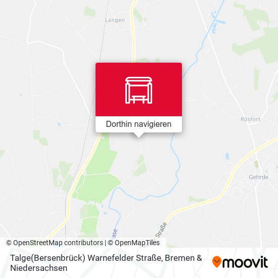 Talge(Bersenbrück) Warnefelder Straße Karte