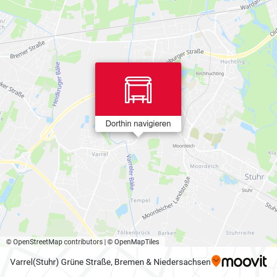 Varrel(Stuhr) Grüne Straße Karte