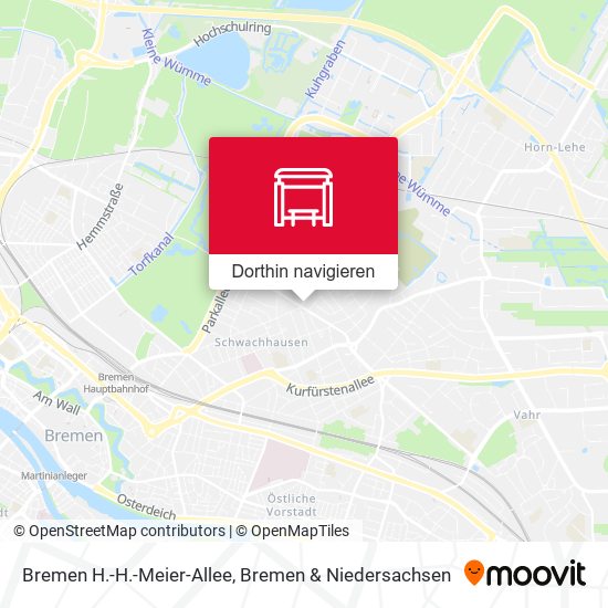 Bremen H.-H.-Meier-Allee Karte