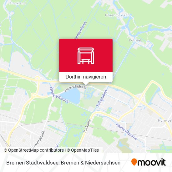 Bremen Stadtwaldsee Karte