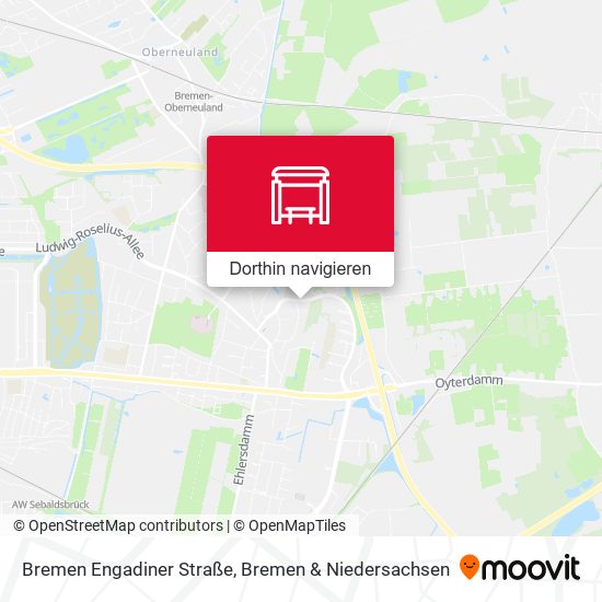 Bremen Engadiner Straße Karte