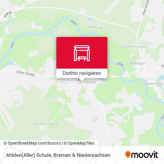 Ahlden(Aller) Schule Karte