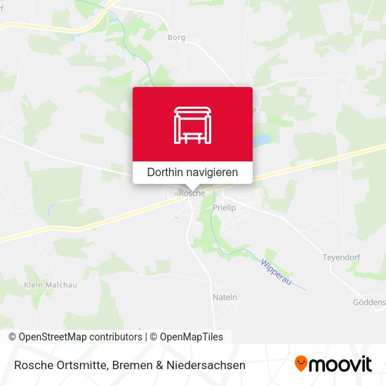 Rosche Ortsmitte Karte