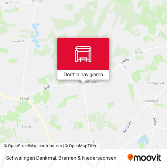 Schwalingen Denkmal Karte