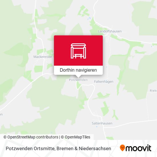 Potzwenden Ortsmitte Karte