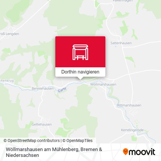 Wöllmarshausen am Mühlenberg Karte