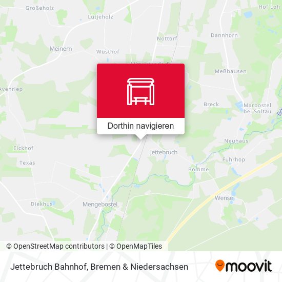 Jettebruch Bahnhof Karte