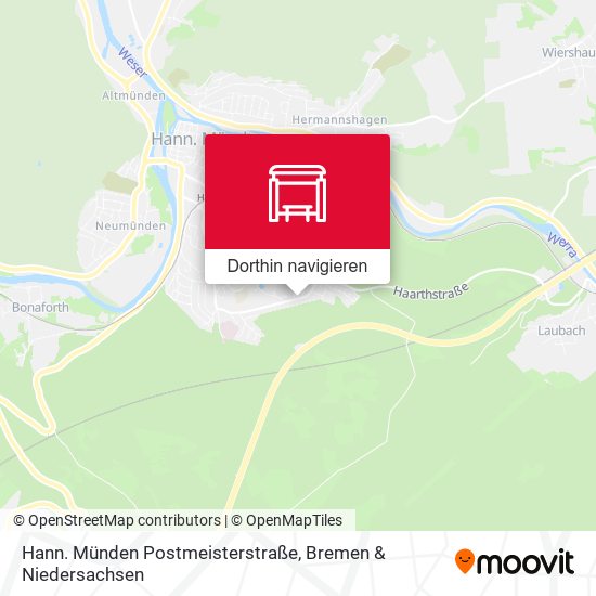 Hann. Münden Postmeisterstraße Karte