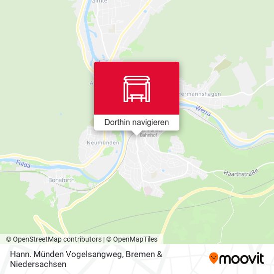 Hann. Münden Vogelsangweg Karte