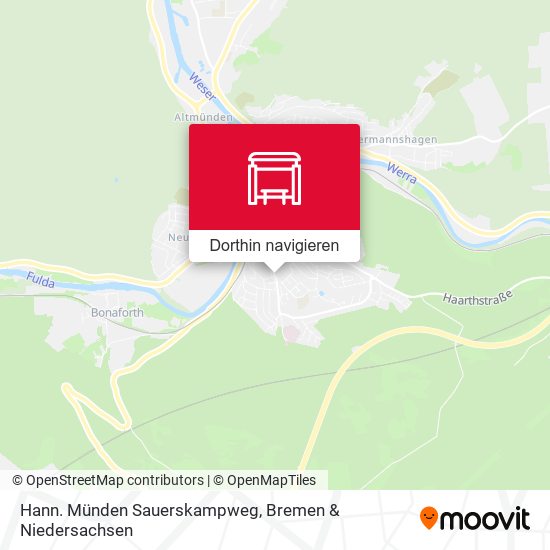 Hann. Münden Sauerskampweg Karte