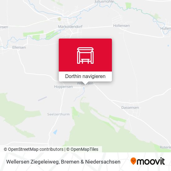 Wellersen Ziegeleiweg Karte