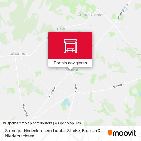 Sprengel(Neuenkirchen) Liester Straße Karte