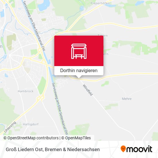 Groß Liedern Ost Karte