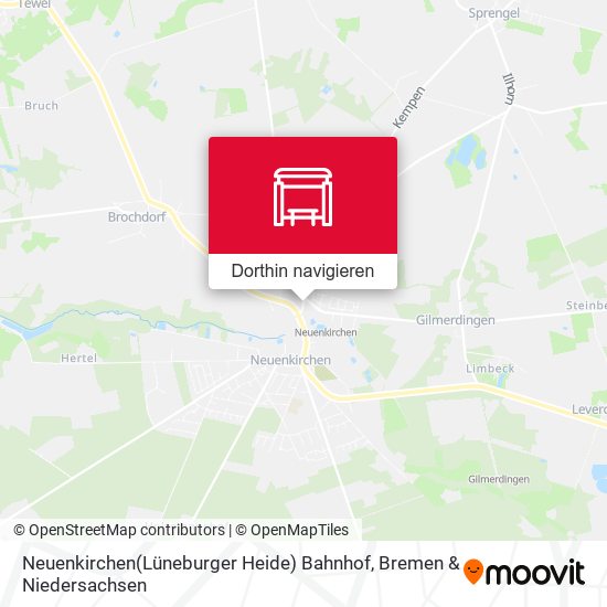 Neuenkirchen(Lüneburger Heide) Bahnhof Karte